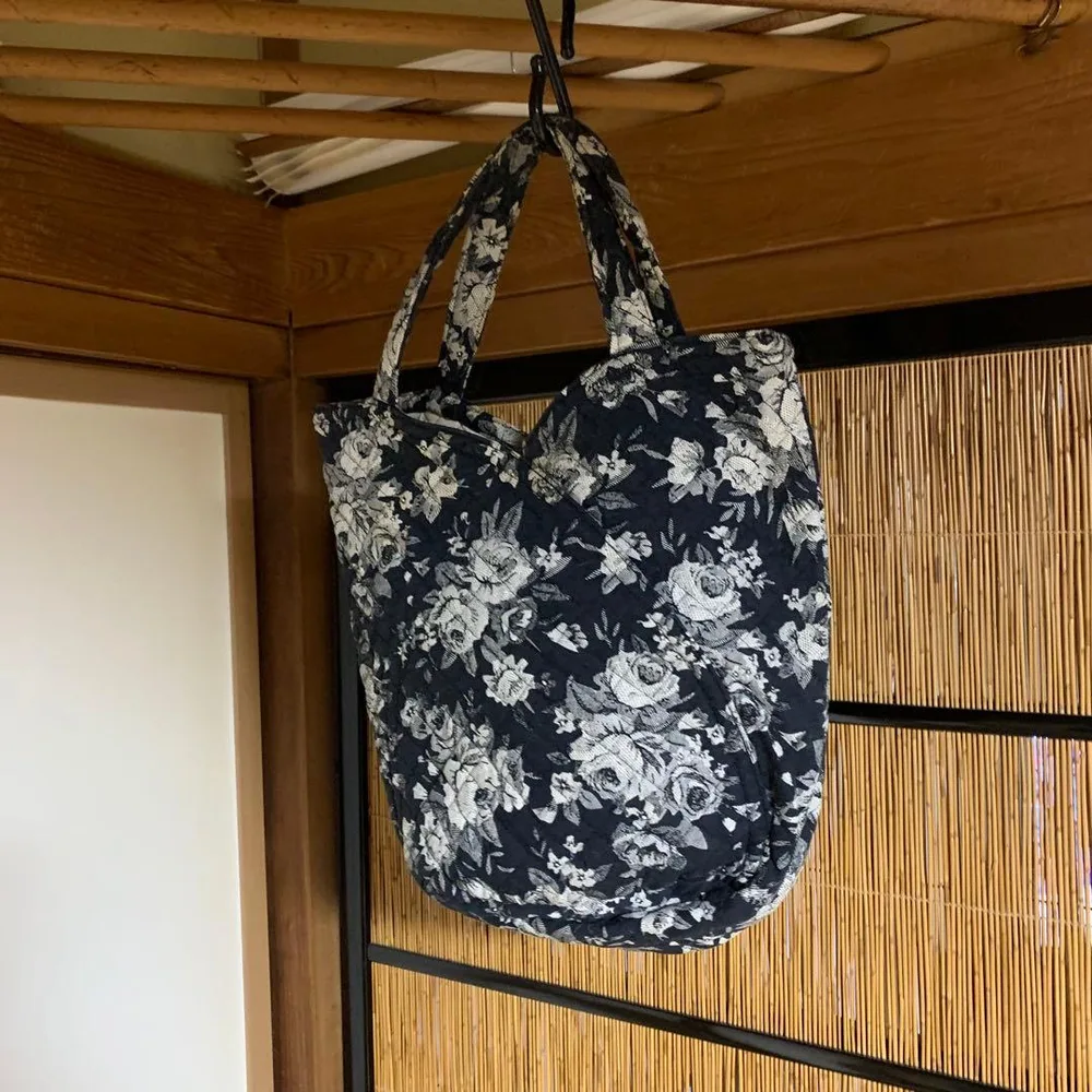 花柄 キルティング トートバッグ チューリップ