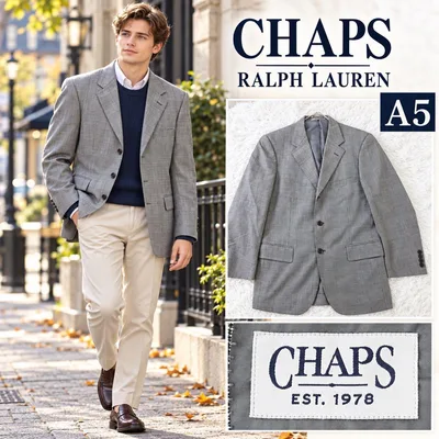 CHAPS RALPH LAUREN グレンチェック テーラードジャケット