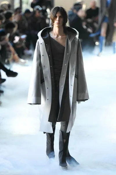 Rick Owens トランスペアレントフーデッドロングコート
