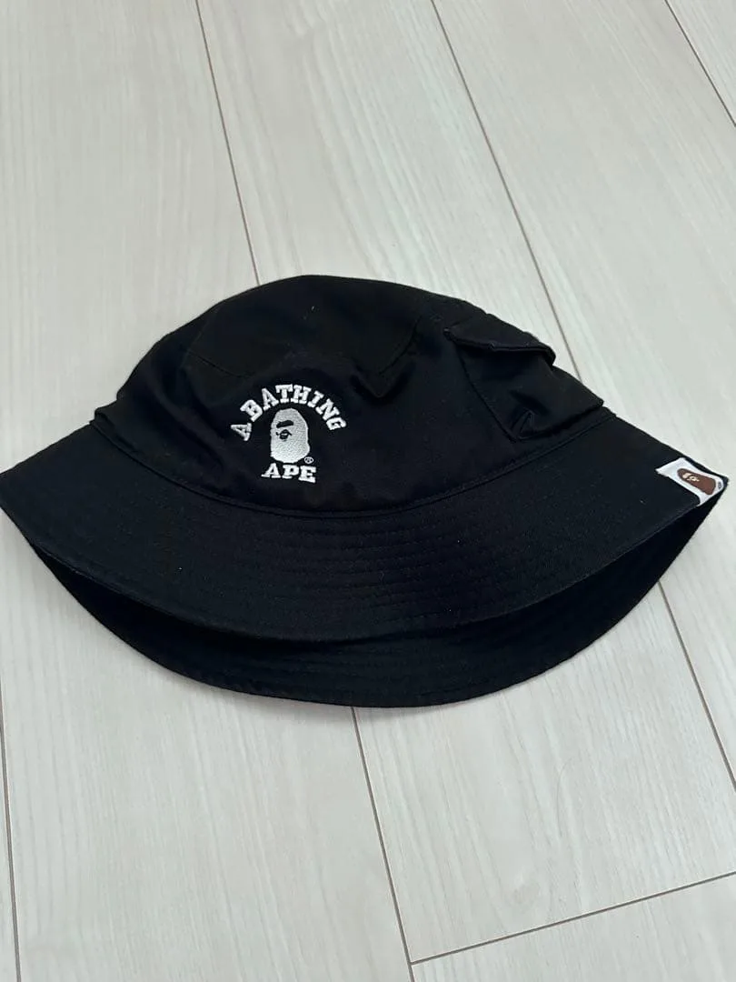 A BATHING APE バケットハット ブラック