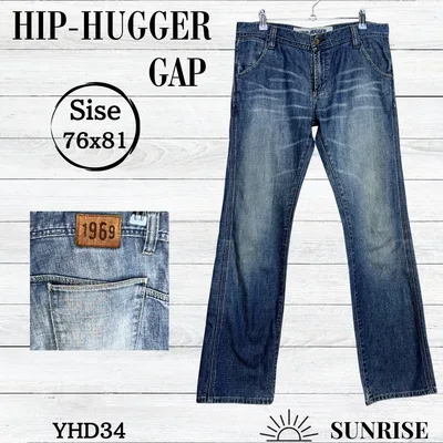 GAP HIP-HUGGER メンズ デニム ジーンズ パンツ ブルー Mサイズ