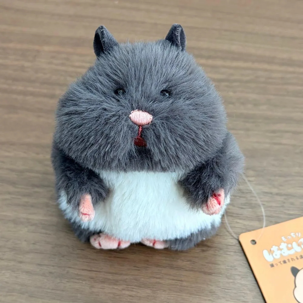 新品タグ付き お顔厳選 はむにぎり くろまめ 新色 ぬいぐるみ マスコット ①