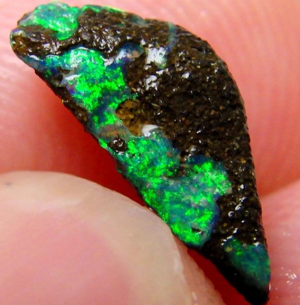 1.60 cts 天然 ボルダーオパール 原石 未研磨 鉱物標本