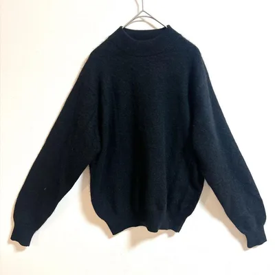 lazias ラジアスハイネックニットセーター 黒 M シンプル 長袖 ゆったり
