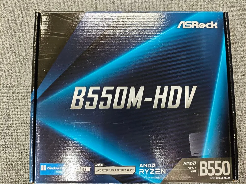 【新品未使用】ASRock B550M-HDV マザーボード 本体