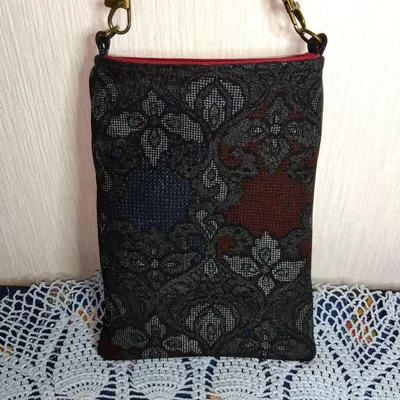着物リメイク スマホショルダーバッグ ハンドメイド