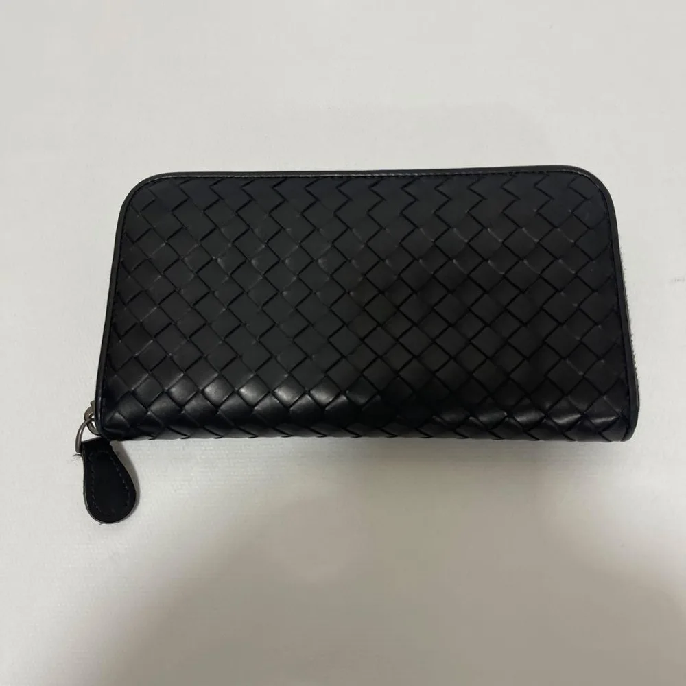正規品 Bottega Veneta イントレチャート 長財布 ブラック