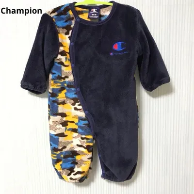 Champion ベビー カバーオール モコモコ ボア 50-70cm