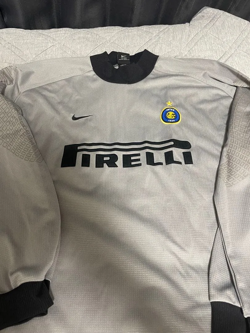 【2000-01】インテル GKユニフォーム 長袖ナイキ PIRELLI グレー
