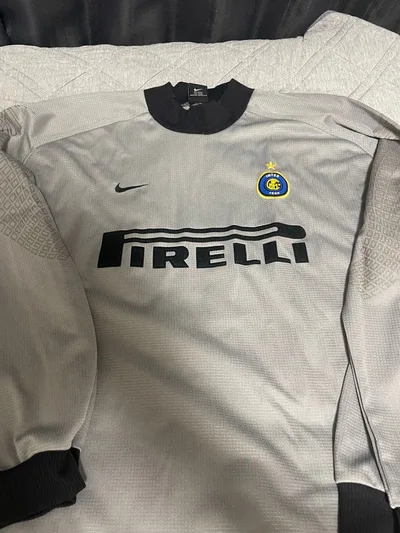 【2000-01】インテル GKユニフォーム 長袖ナイキ PIRELLI グレー