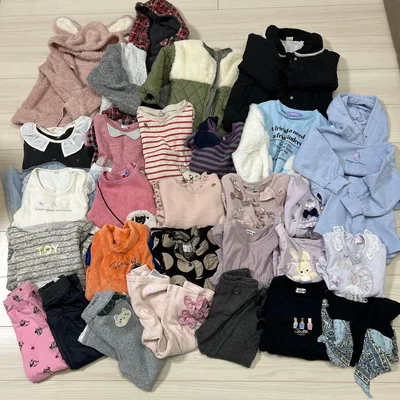 キッズ子ども女の子冬服まとめ売りトップスボトムスアウター入り100〜110センチ