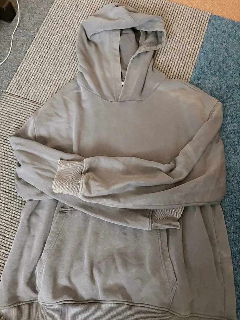 メンズパーカー グレー XL