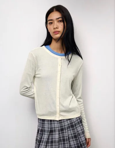GU ソフトシアーカーディガン