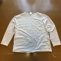 ホワイト 長袖カットソー have a good day 3