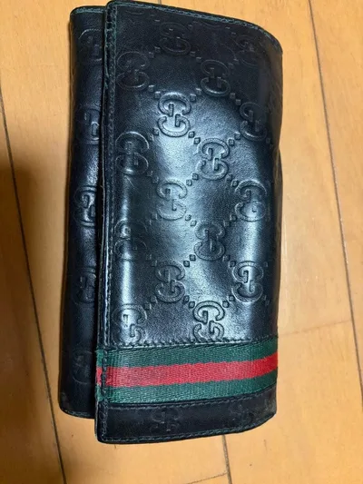 GUCCI 長財布 ブラック GG柄