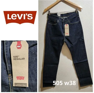 LEVI'S リーバイス 505 レギュラーストレート W38 リンスカラー