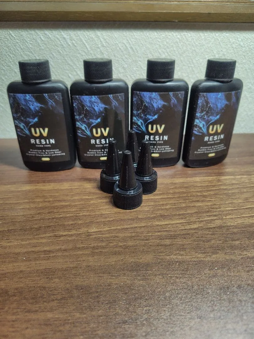 UVレジン液 ハードタイプ 4本セット 高透明 速硬化