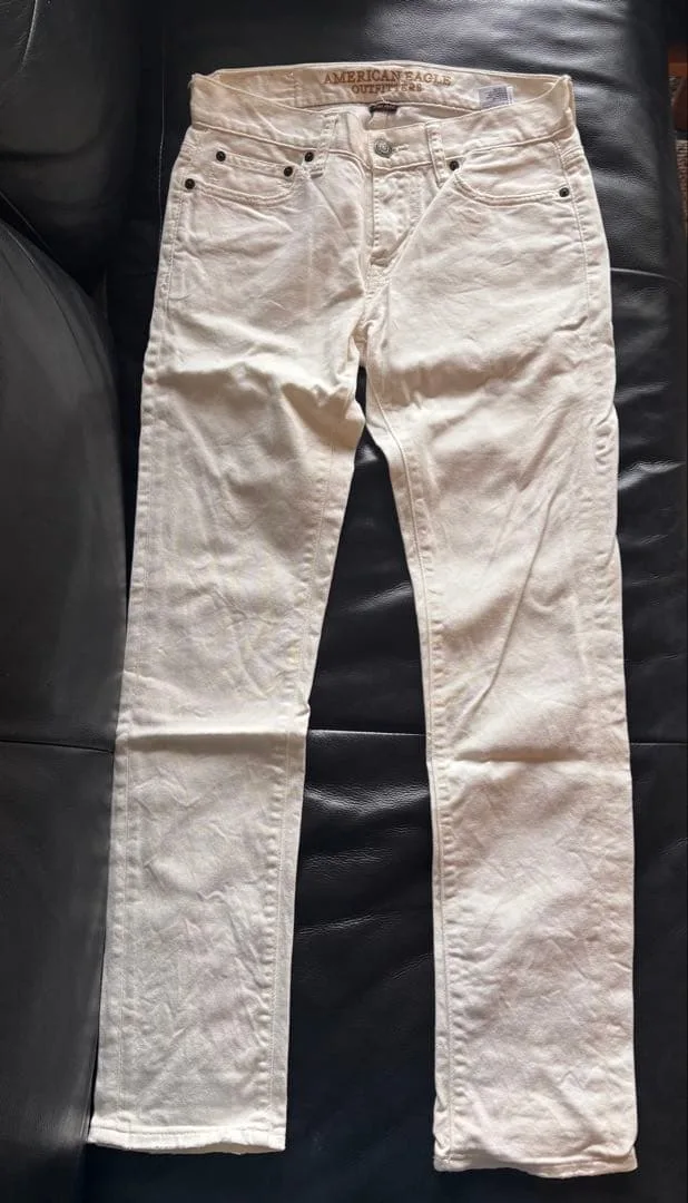 American Eagle Outfitters ホワイト デニム パンツ