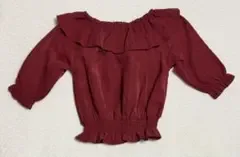 ママラク フリルトップス 90cm