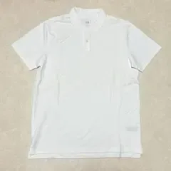 GAP メンズ ポロシャツ 半袖 ホワイト サイズL