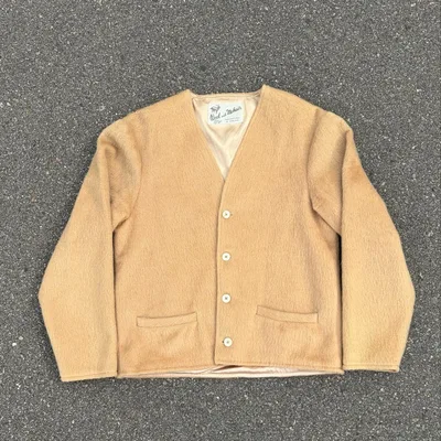 【Special】60s モヘアカーディガン 裏地サテン 短丈ボックス 毛足長