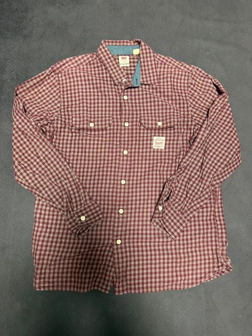 Levi's 長袖シャツ チェック柄 Mサイズ