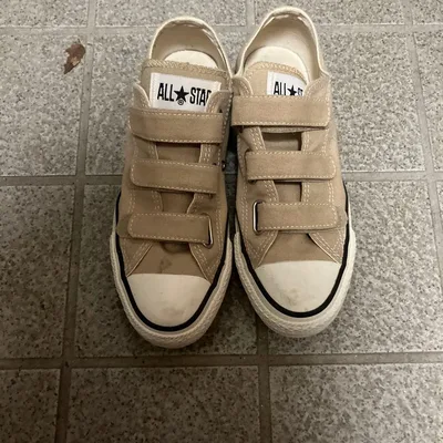 รองเท้าผ้าใบ Converse All Star V-3 OX สีเบจ