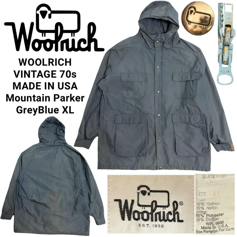 WOOLRICH VINTAGE 1970s USA製 マウンテンパーカー XL
