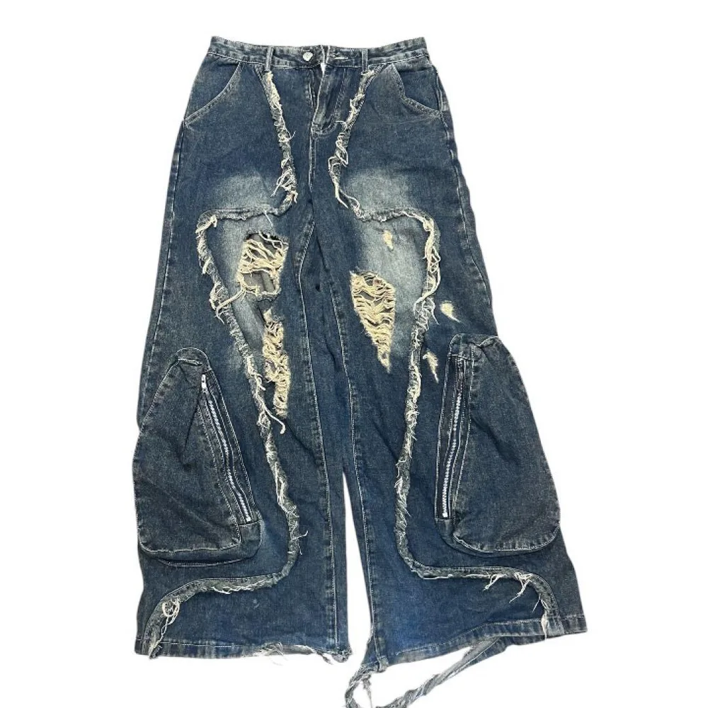 ARGUECULTURE ダメージデニム ワイドレッグ