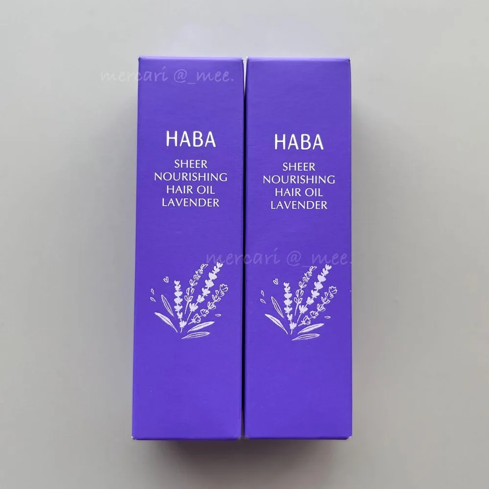 HABA さらさらしっとり ヘアオイル ラベンダー 28ml × 2本