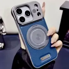 iPhone 17 18 Pro Max ケース リング スタンド レザー 新品