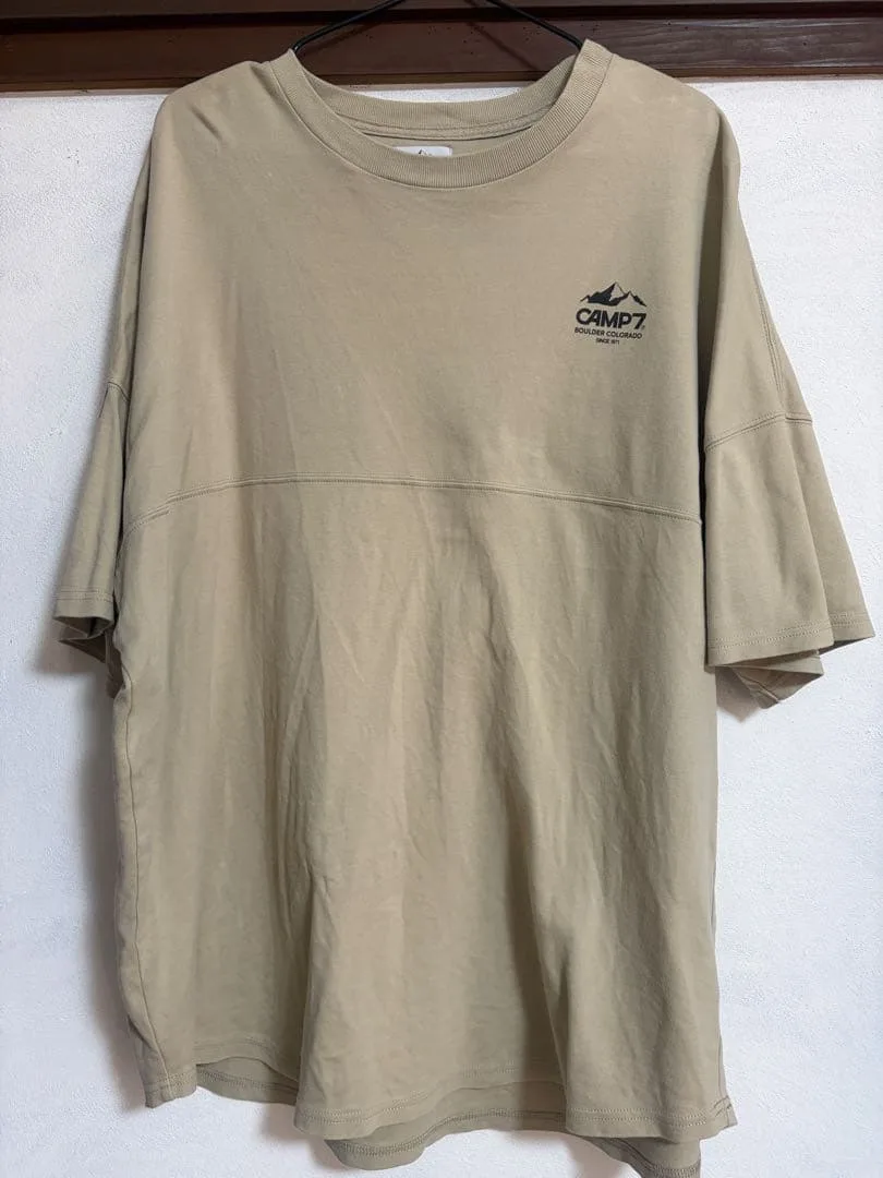 CAMP7 Tシャツ ベージュ LARGE