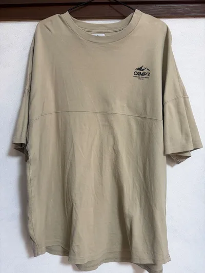 CAMP7 Tシャツ ベージュ LARGE
