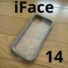 iFace アイフェイス iPhone14 スマホケース ベージュ/クリア