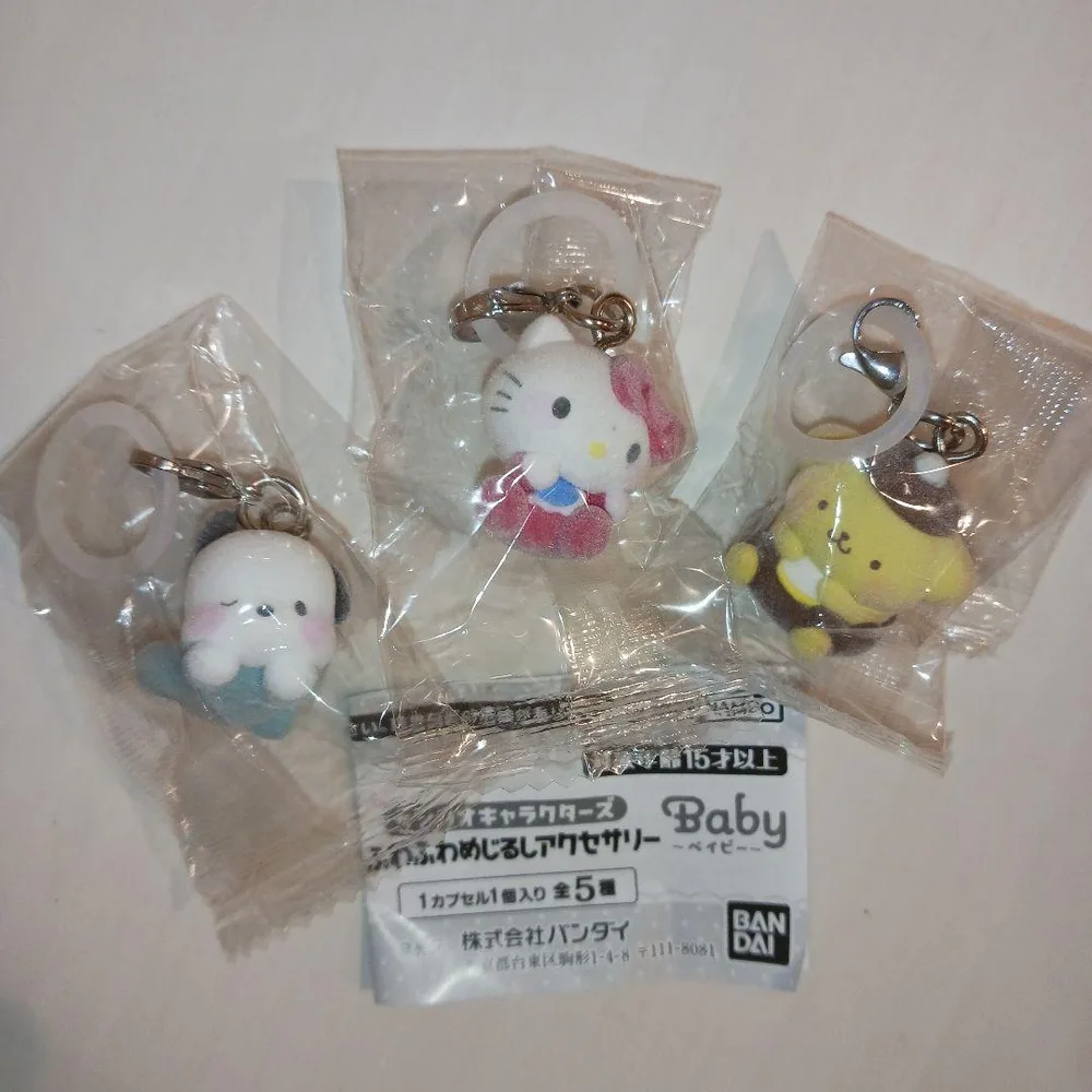 サンリオキャラクターズ ふわふわめじるしアクセサリー キティ ポムポムプリン