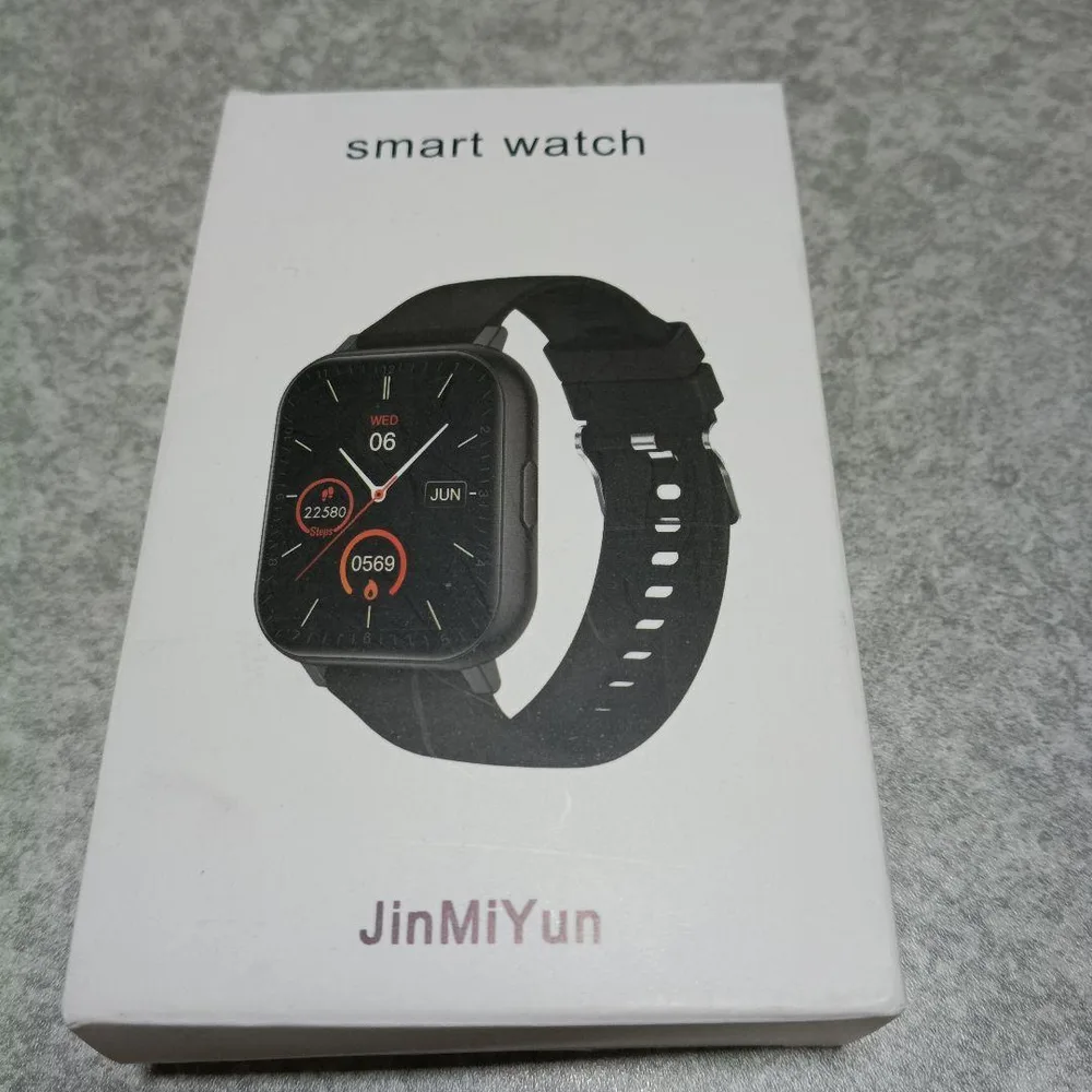 JinMiYun スマートウォッチ Y15 ブラック