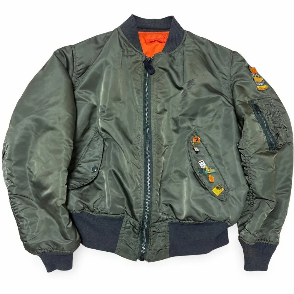 ALPHA INDUSTRIES MA-1 ヴィンテージ カスタム L ワッペン