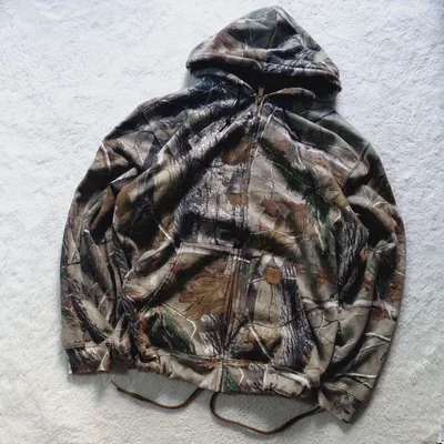 90s Carhartt リアルツリー カモ柄 ジップアップパーカー