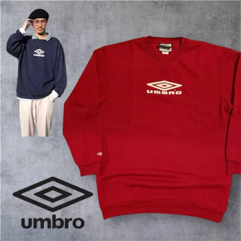 極美品 紺タグ 90s UMBRO スウェット トレーナー