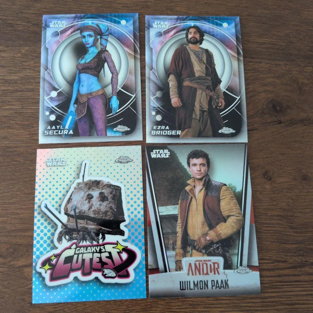 【美品】スターウォーズ Topps Chrome カード 4枚セット