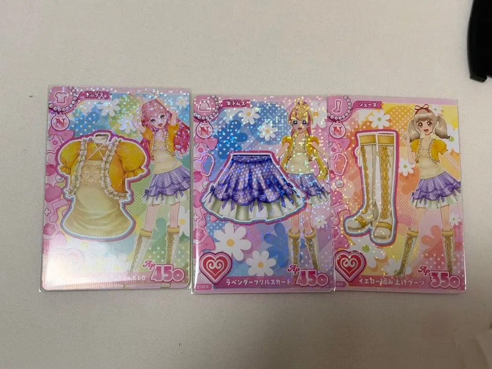 アイカツプラネット!カード 3枚セット パフスリーブレモンコーデ
