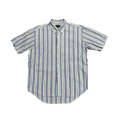 90s CHAPS RALPH LAUREN シアサッカー BD 半袖シャツ