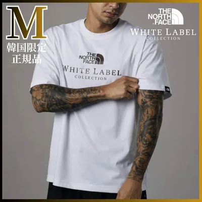 SALE 限定1 ノースフェイス ロゴ クルーネック 半袖 Tシャツ M