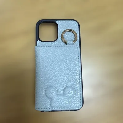 iPhone14ケース ミラー付き カード収納 リング付き