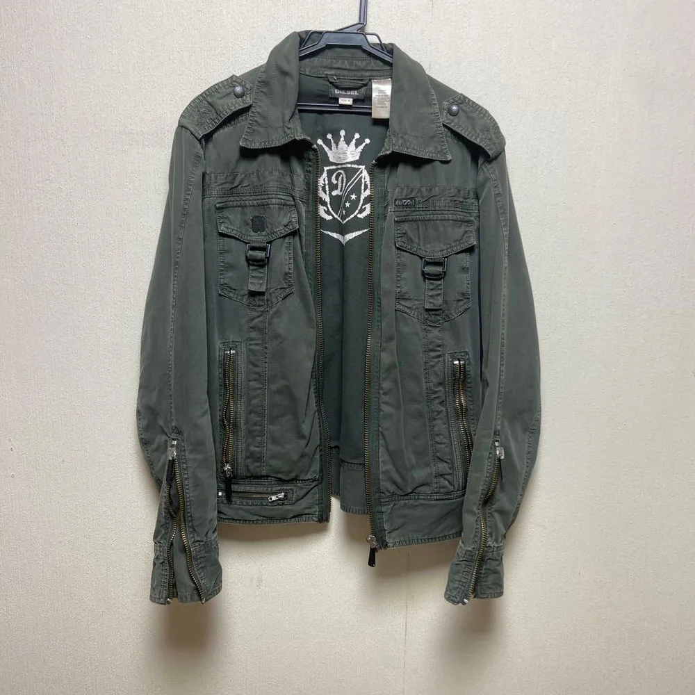 ☆diesel ディーゼル ジャケット アウター カーキ M