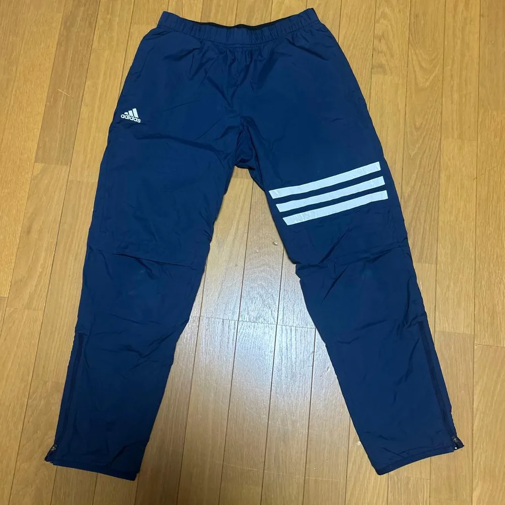 adidas ジャージ パンツ ネイビー ホワイト