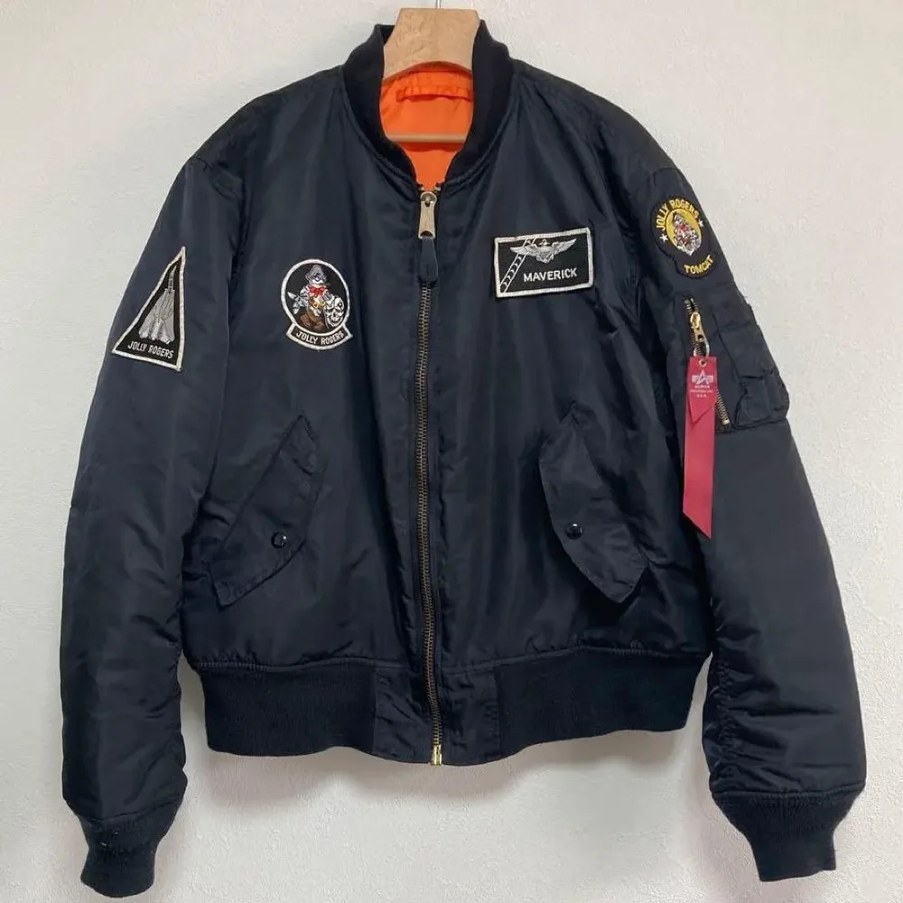 ALPHA INDUSTRIES MA-1 ジョリーロジャース サイズL