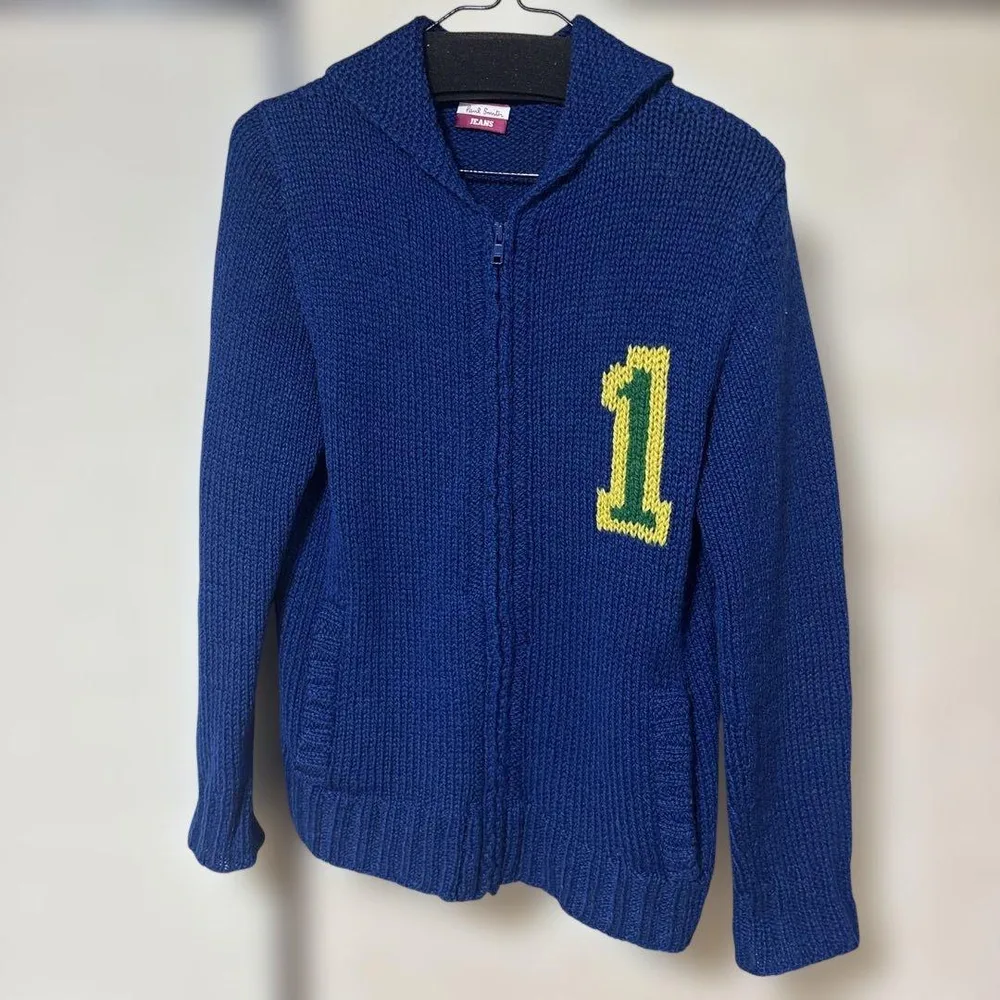 Paul Smith JEANS ニットパーカー ブルー