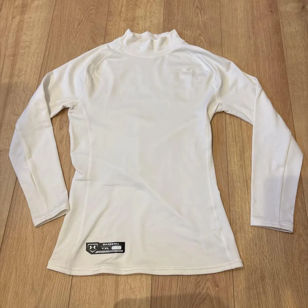 UNDER ARMOUR 野球用 アンダーシャツ ホワイト YXL