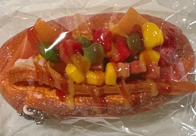 スクイーズ 焼きたて惣菜パンスクイーズ リアル ボールチェーン付き